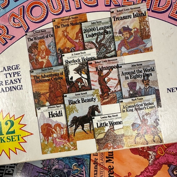 Vintage 1980s Young Readers Classics 12 Illustrated Books Excellent Condtion - Picture 6 of 7